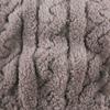 Women Furry Thigh High Slipper Socks Solid Color Cable Pattern Fleece Fuzzy Over Knee Stockings Winter Warm Leg Warmers