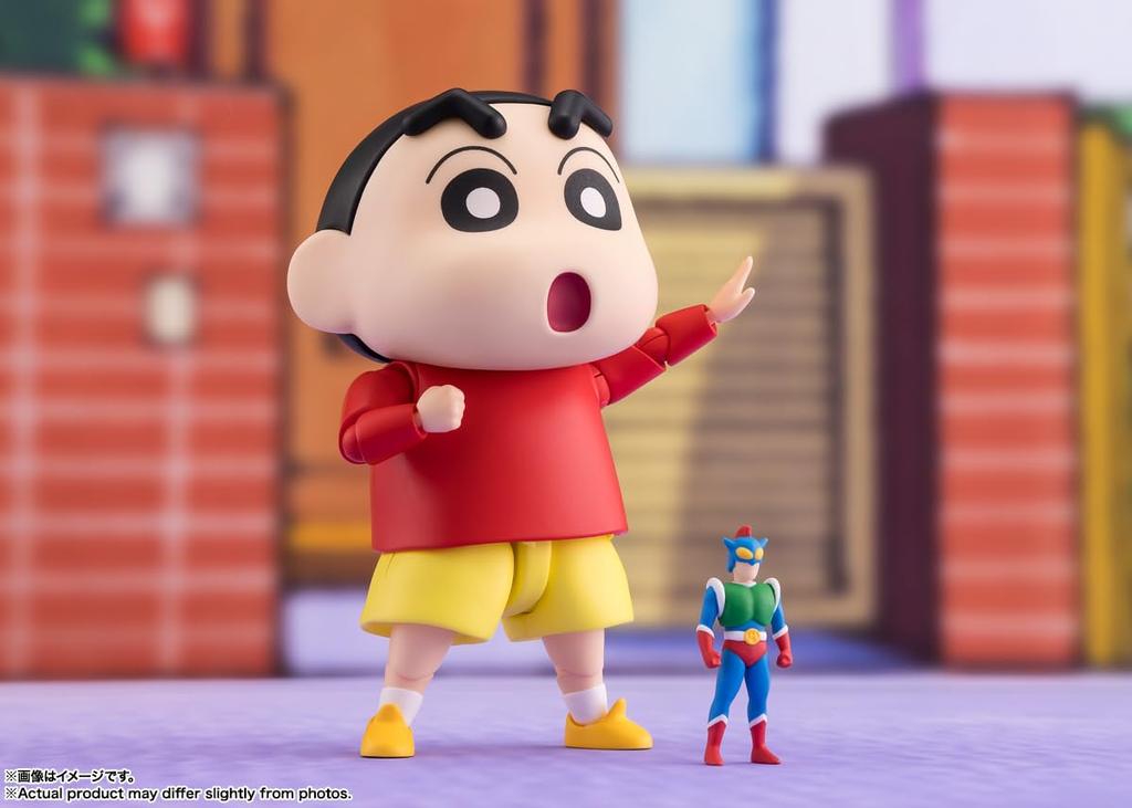 TAMASHII NATIONS Crayon Nohara Approximately PVC ABS Painted Action Figure S.H.Figuarts Shin-chan Shinnosuke, 85mm, &