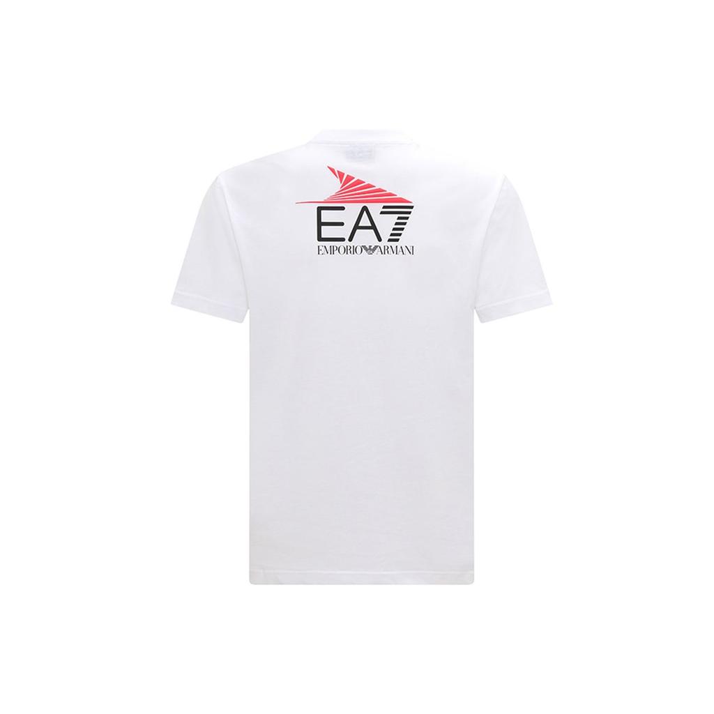 Emporio Armani Ea7 Ss23 Solid Color Round Neck Short Sleeve T-Shirt Men tops White 3RPT29-PJM9Z-1100