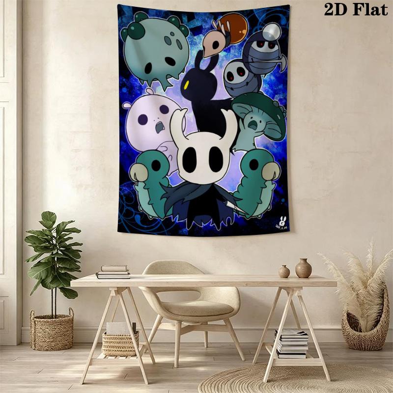 Hollow Knight Dark Fantasy Adventure Bedding 1 Duvet Cover 2 Pillowcase Without Core Christmas Birthday Gift Bedding Set