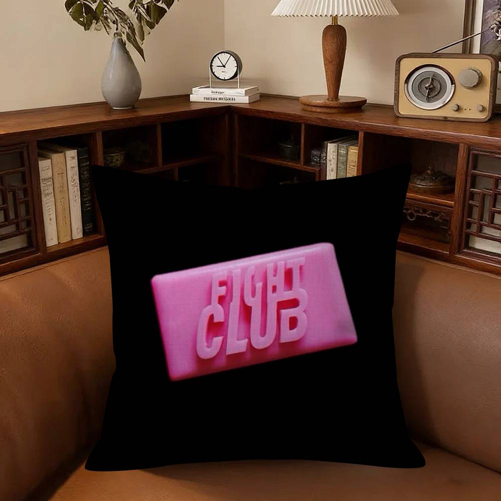 Movie F-Fight C-Club Cushion Cover Car Throw Pillow Case For Sofa Car Christmas Gift 40X40Cm 45X45Cm