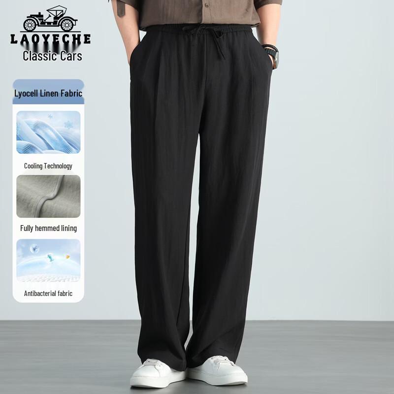 LAOYECHE Men s 10A Antibacterial Cotton Linen Casual Pants 165