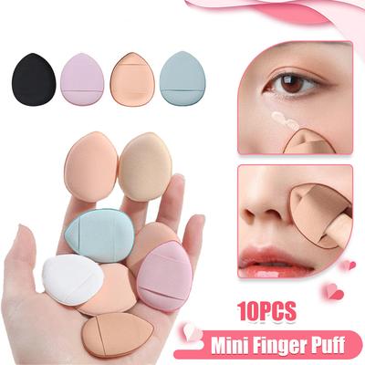 Mini Size Finger Puff Set Makeup Sponge Face Concealer Foundation Detail Puff Professional  Dry Wet Cosmetic Puff Makeup Tool