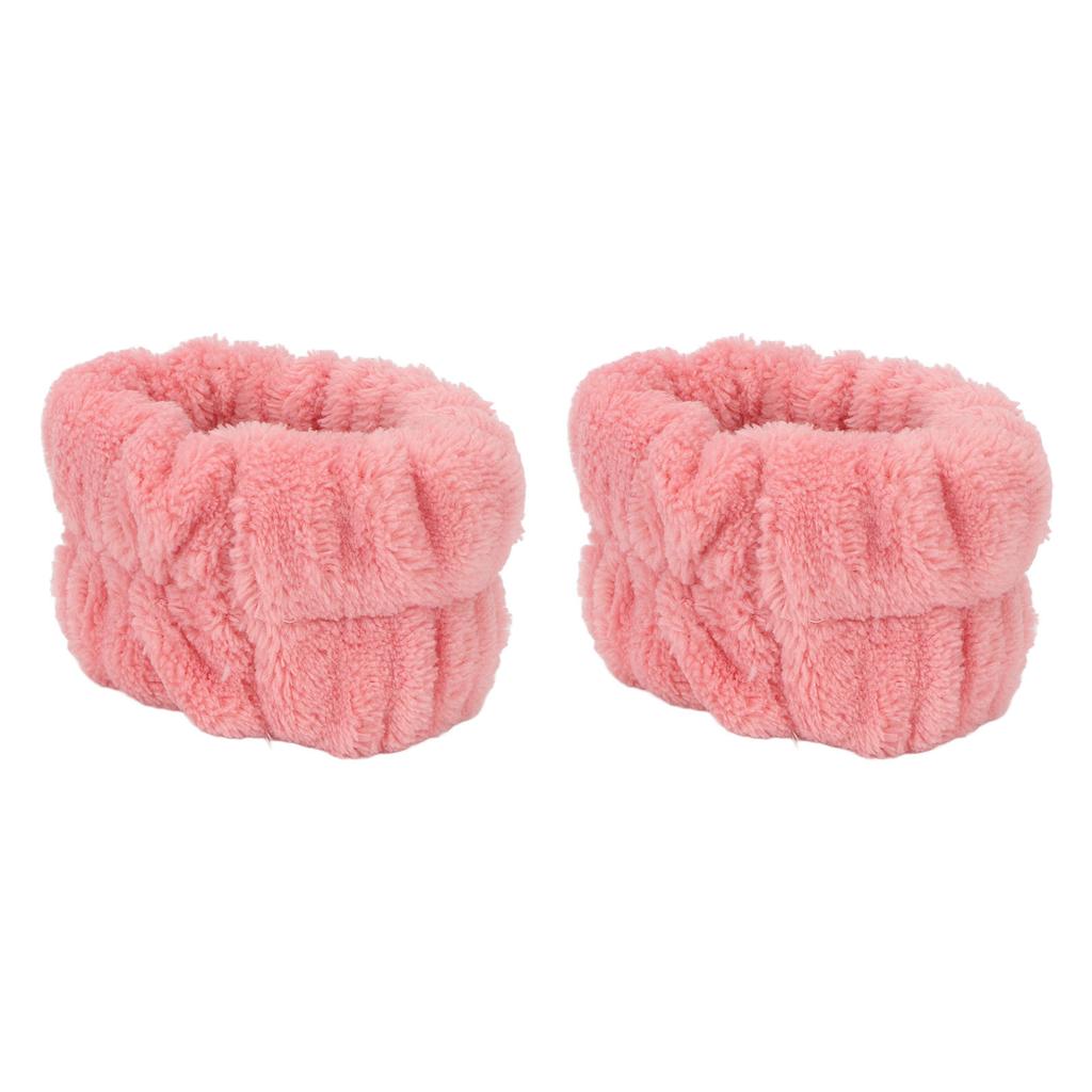 1 Pereche Brățări pentru Spălat Fața Absorbție Puternică a Apei Prietenoase cu Pielea Moi Culoare Pură Brățară pentru Femei