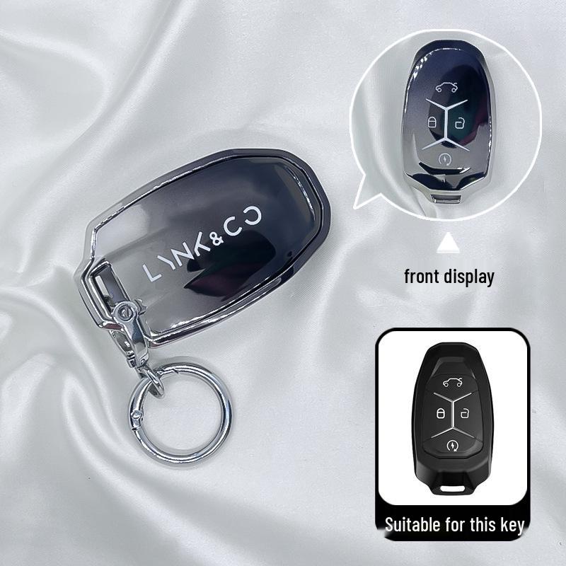 Men's Key Case for Lynk & Co 03, 01/02, 05/06/09 Models - 2022 Protective Cover with Buckle