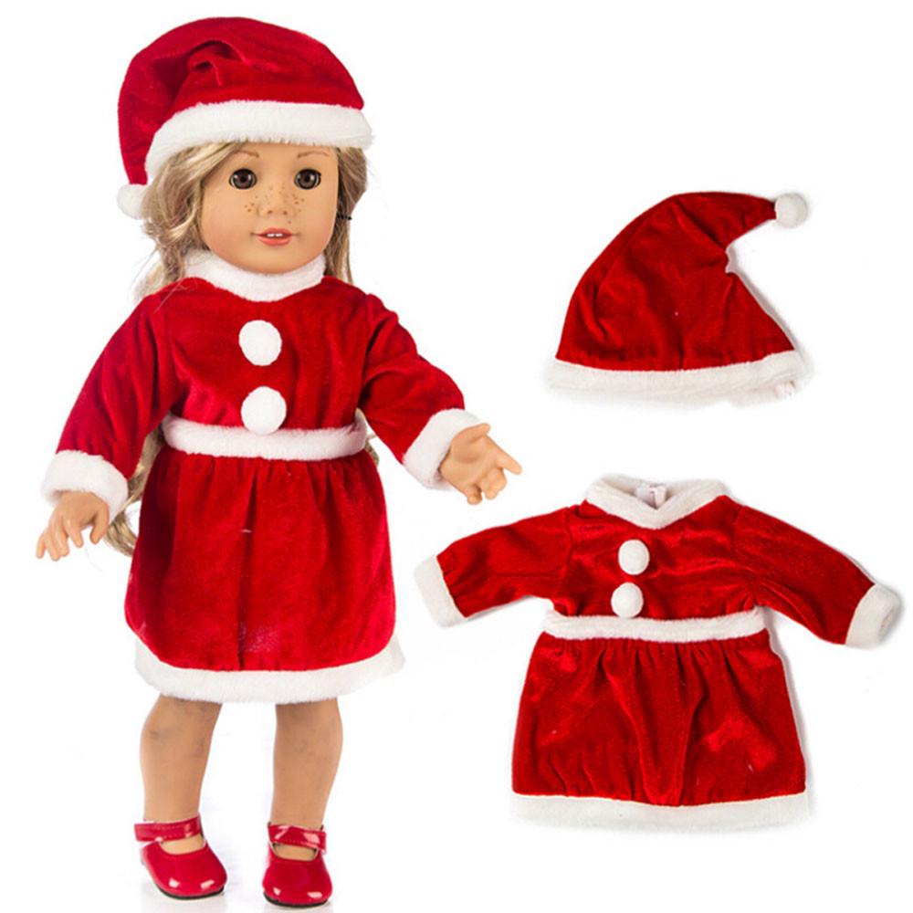 

Chirstmas Clothes Dress Hat For 18 Inch American Boy Doll Accessory Girl Toy красный