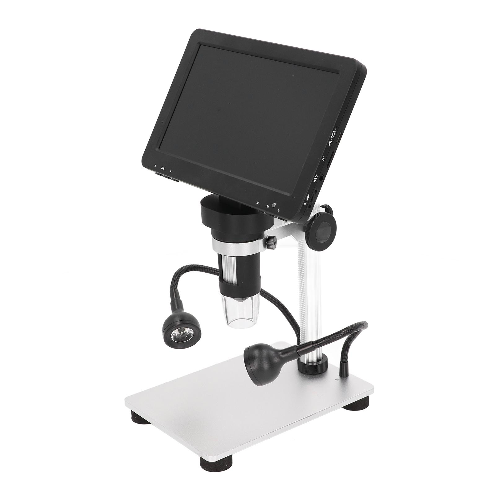 

7-дюймовый ЖК-цифровой микроскоп HD 1200X 1080P видео электронный ремонтный микроскоп со светодиодной подсветкой