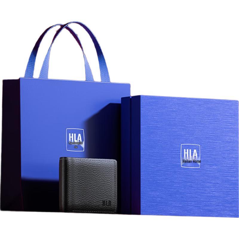 

Мужской кожаный складной кошелек HLA