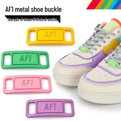 AJ AF1 Air Force 1 Macaron Spona na tkaničky: Kovové barevné ozdoby a doplňky s visačkou