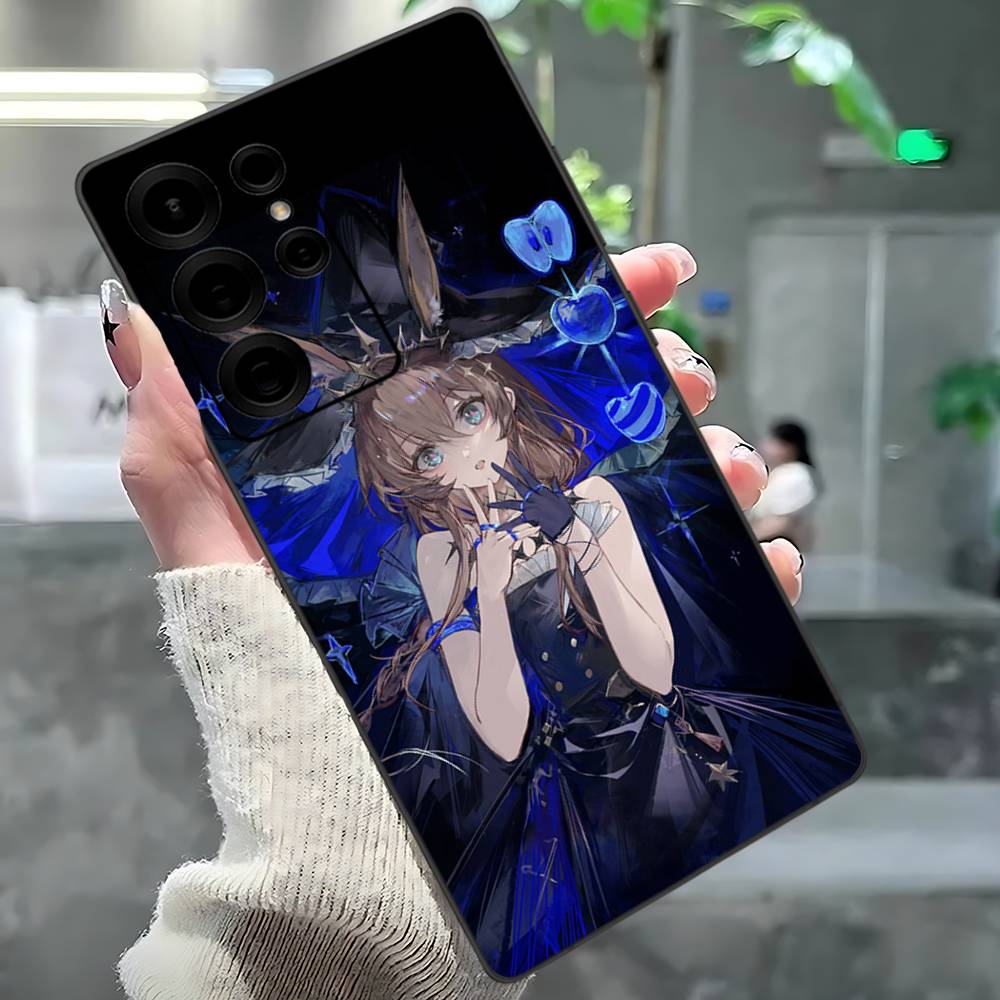 

Игровой чехол для телефона Arknights Amiya для Samsung S 24 Fe 25 Ultra Plus 20 Lite 21 30 22 23 24 22 Ultra 5G Fundas Samsung S20 fe