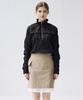 AIMSWING+8 Half Zip-Up Crease Top (Black)