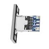 USB-C Female Socket 4-Pin Black Connector for DIY Charging Cable Modifications.