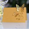 Wedding Name Cards 100PCs Hollow Butterfly Cut Design Card for Weddings Banquets