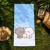 Character P-Peach C-Cat Towel Beach Towel, Quick Drying Absorbent Bath Towel For Swim,Gym,Camping,Outdoor Hot