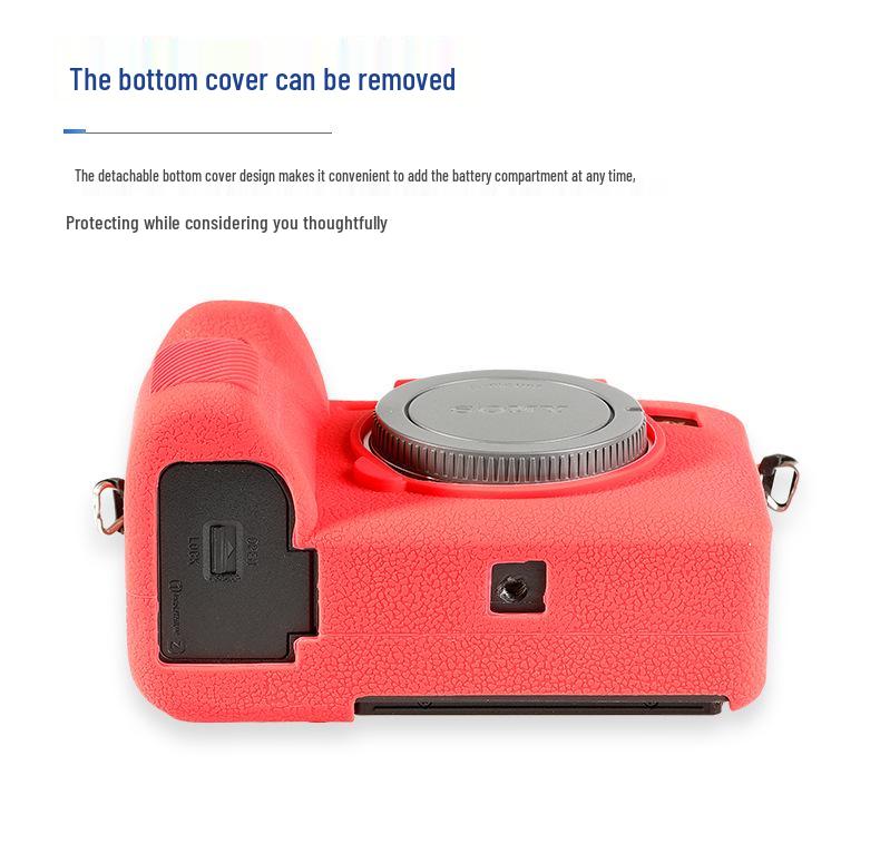 FUYALIN Anti-slip Lychee Pattern Silicone Protective Case for Sony A1 - Dustproof & Anti-collision