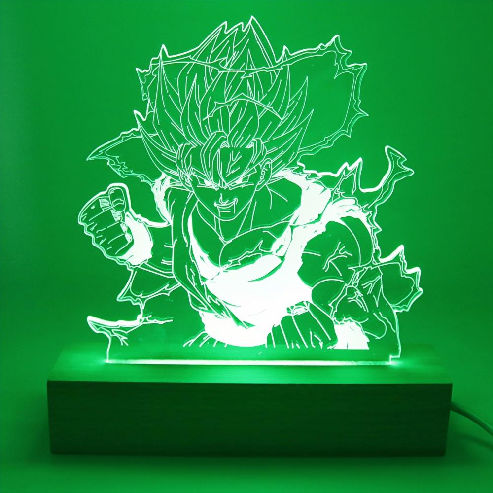 Gaming Room Lamp Anime Goku Night Light Luces Led Lights For Bedroom Home Decoration Usb Small Rgb Lighting Xmas Birthday Gifts Kid Friendly