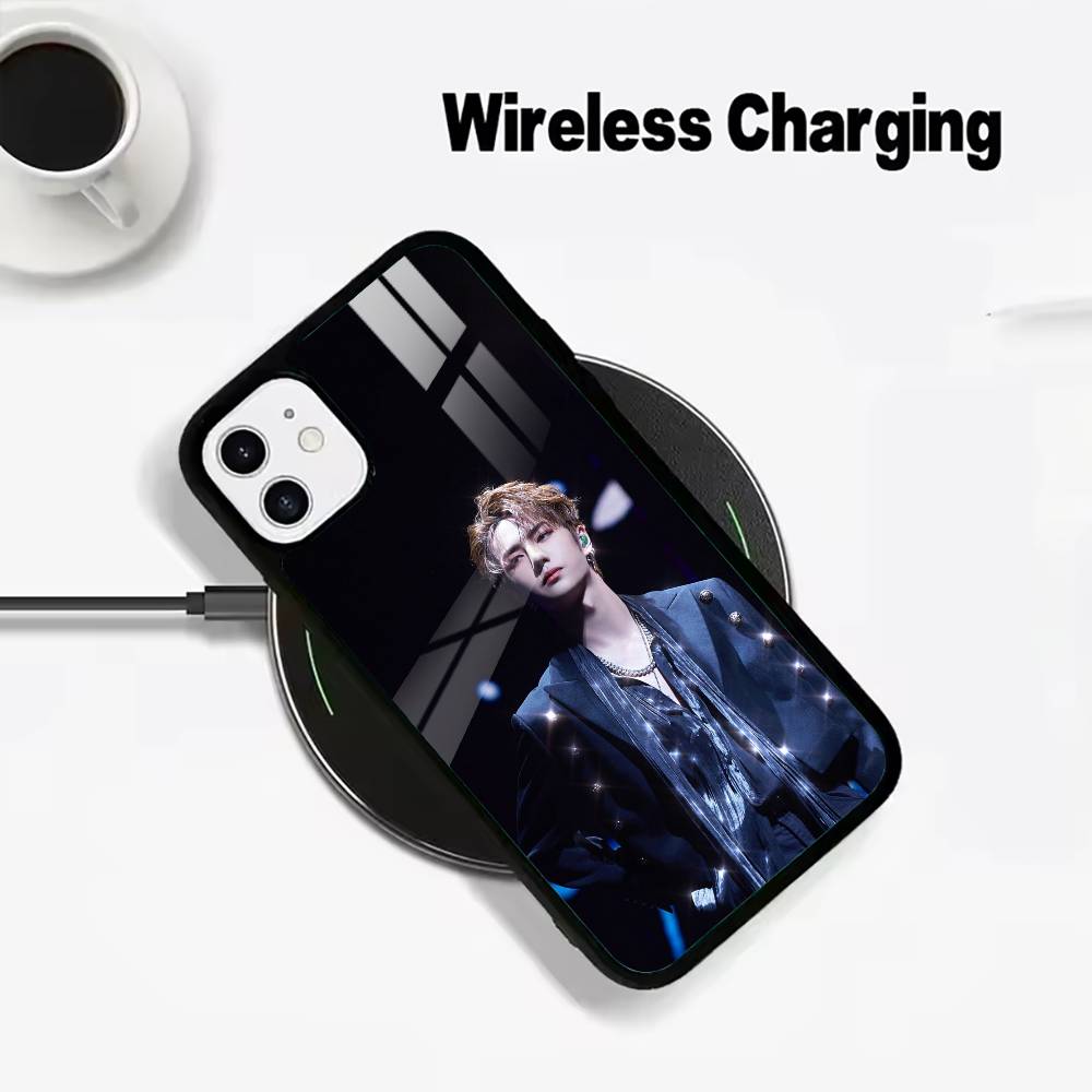 Young pop idol-W-Y-B-W-ang Yibo For IPhone17 16 15 14 13 12 11 Plus Pro Max Plus Wireless Charger Phone Case