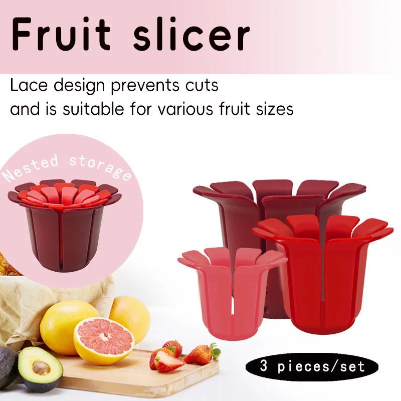 3pcs/set Multi-functional Kitchen Tools Set Fruit Slicer Round Fruits And Vegetables Can Be Evenly Cut Into 8 Pieces Of Gadgets