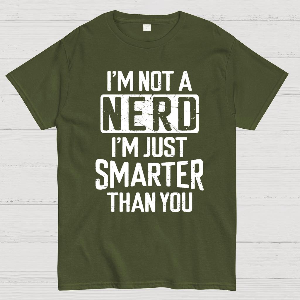 Funny Nerd T-shirt Smart person Cotton Summer Casual Cool Loose T-Shirt