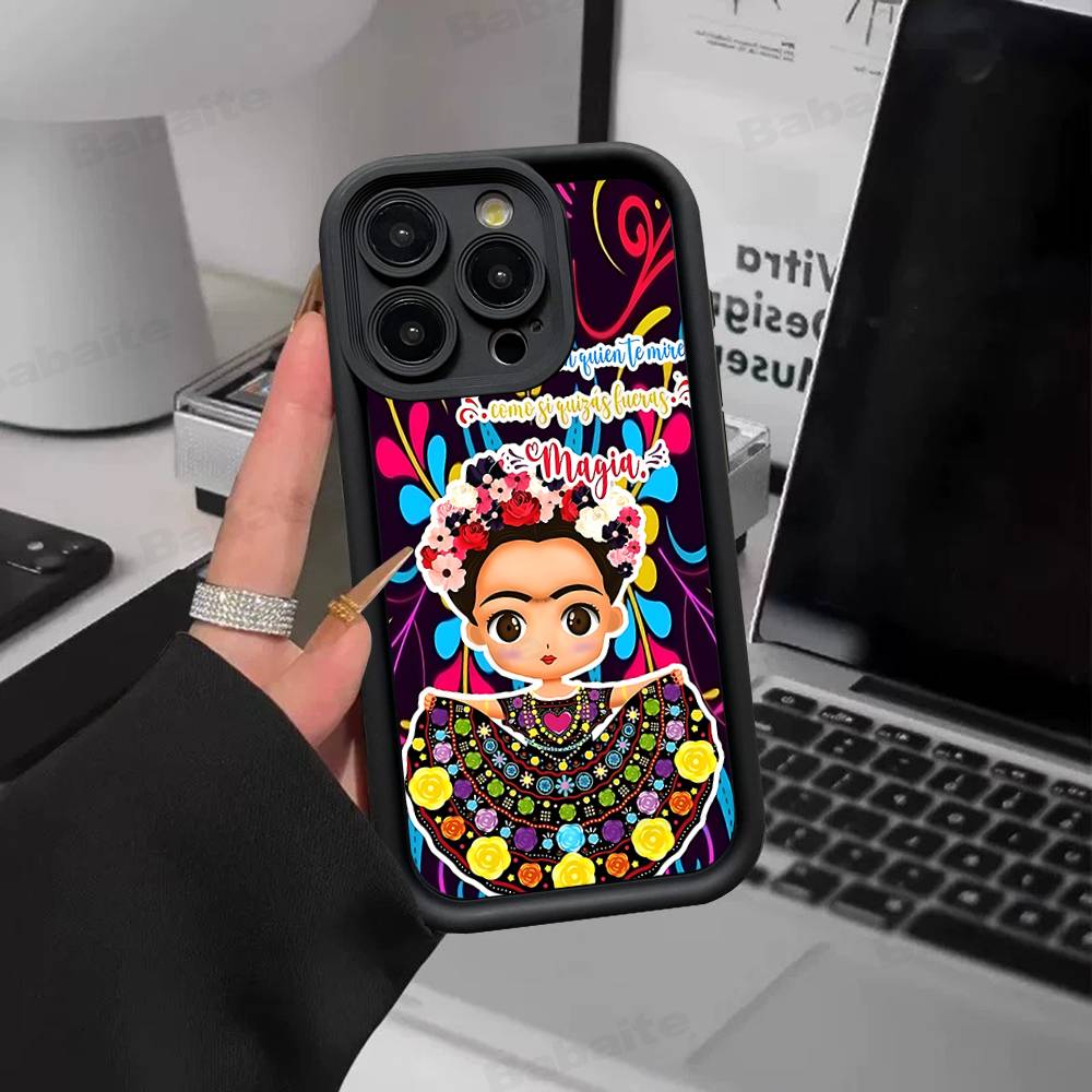 Μοντέρνα Θήκη Κινητού F-Frida K-KahlosS Για IPhone 17 16 15 14 13 12 11 Air Plus Pro Max Μαλακό Πίσω Κάλυμμα