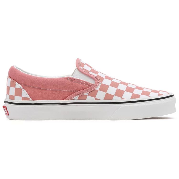 Vans Slip-On Low Top Skate Shoes Pink And White Checkerboard Women Sneakers VN000XG8B01