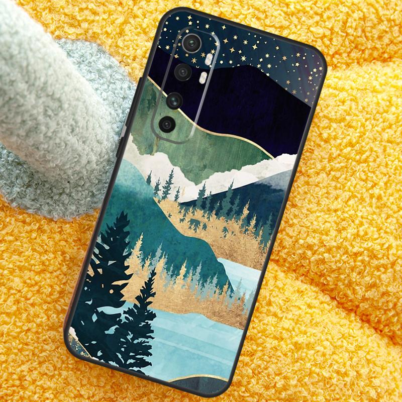 Star Lake Mountain Case For Xiaomi 17 Pro Max 13 14 15 Ultra 13T 14T 15T Cover For POCO X7 X5 X6 F5 F6 F7 F8 Pro
