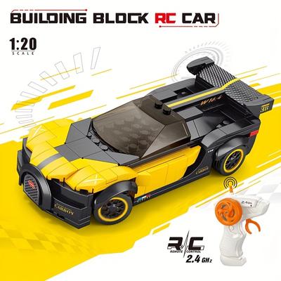 251pcs Building Blocks Remote Control Electric Vehicle, 1:20 2.4G Remote Control, Exquisite Car