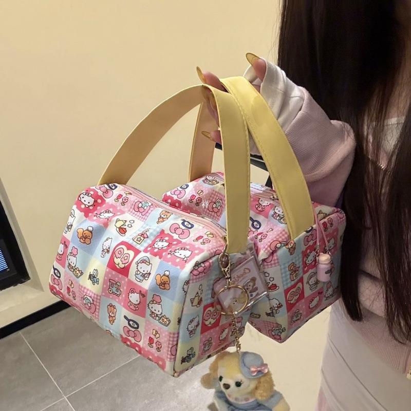 Cartoon Cat 3D Makeup Toiletry Bag - Large Capacity Travel Organizer for Women