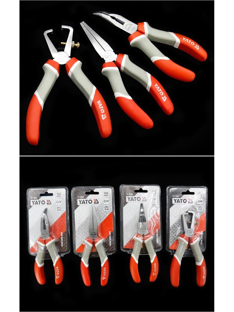 Yiertuo Multipurpose Pliers Set: Bent Nose, Flat Nose, Bird Mouth, Round Nose, Wire Stripping, Duckbill.