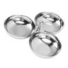 304 Stainless Steel Snack Plate Durable Easy To Clean 3 In 1 Safe Fruit Plate for Nut Candy Type 1