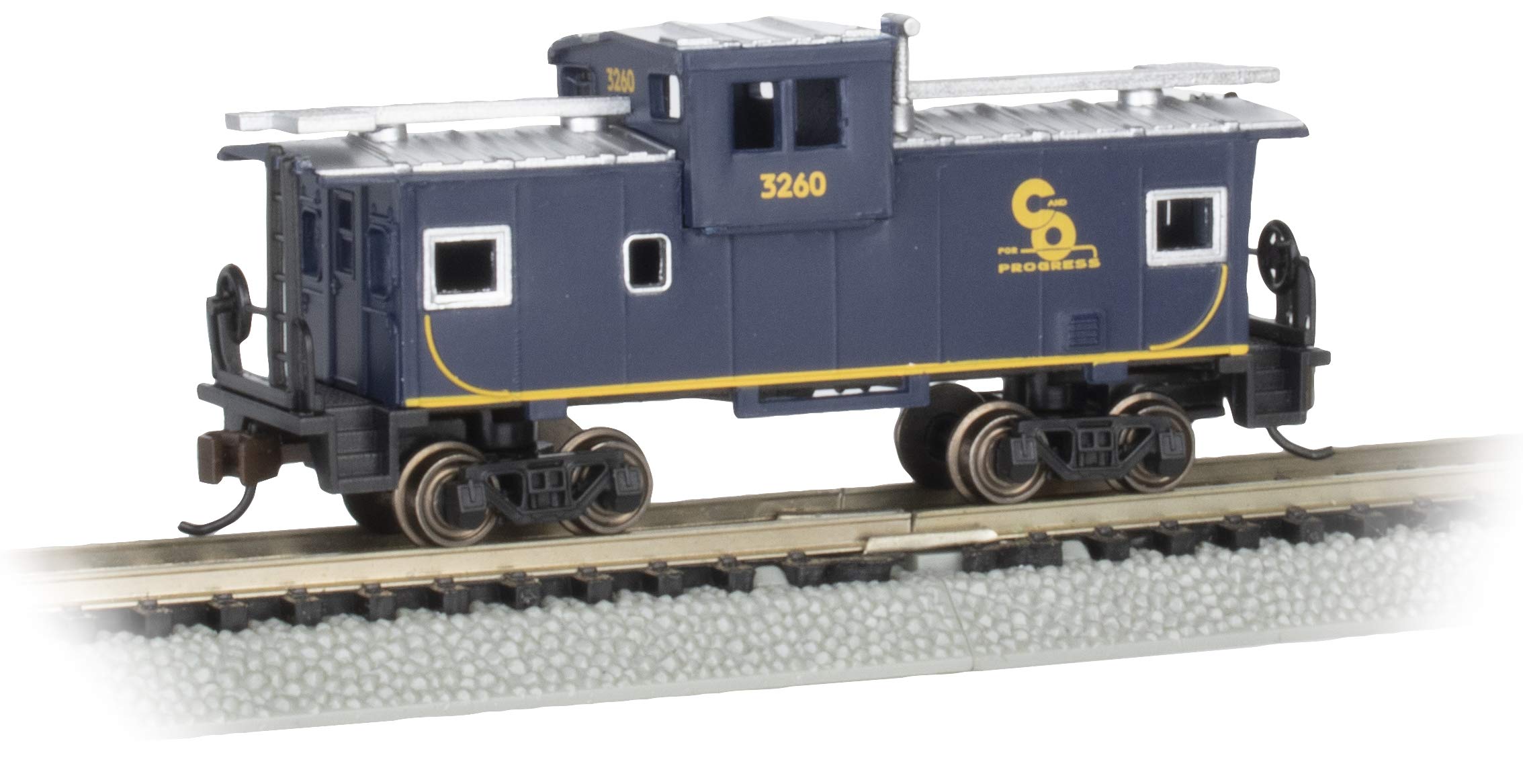 

Bachmann Trains – 36 Wide Vision Caboose – Chesapeake & Ohio #3260 – N Scale