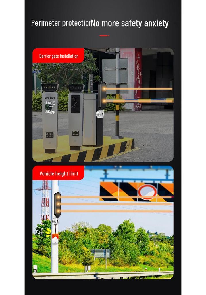 Battery-Powered Wireless Infrared Beam Detector, Outdoor Waterproof Anti-theft Alarm, Easy Installation, No Wiring Needed