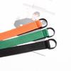 3.2cm D-ring Canvas Belt: Trendy Korean-Style Double Loop for Versatile Women's Jeans.