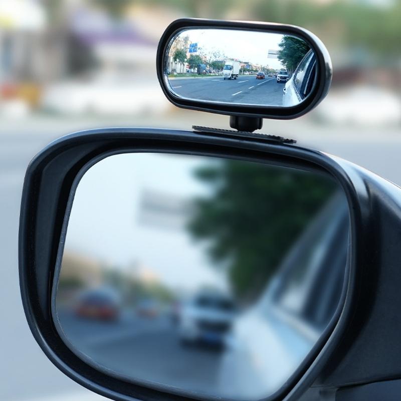 Motorcycle And Car Blind Spots Mirror Wide Angle Lens 360 Degree Rotation For Lane Changing Optimally Rear View Clear