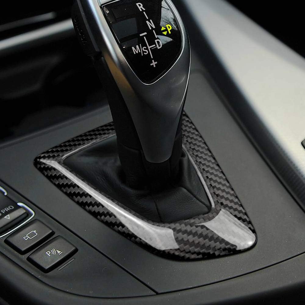 AIRSPEED Carbon Fiber Car Center Console Multimedia Button Panel Cover Gear Shift Panel Frame Cover Trim Sticker Kit for BMW F30 F31 F32 F34 F36 M3