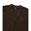 Covernat Logo V-Neck Cardigan Melange Sweater Women sweater Brown CO2304KT81BR