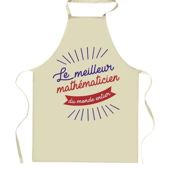 Tablier de cuisine - Planetee - Mathématicien (humour) - Coton résistant - Impression France