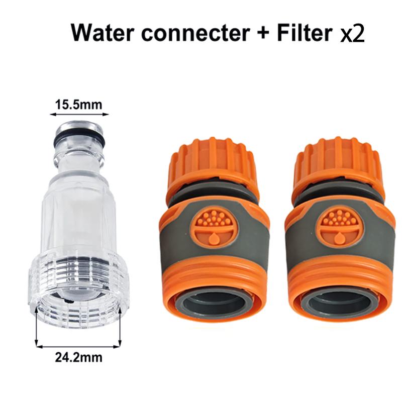 High Pressure Washer Water Filter Car Washer Adapter Automobile Washing Machine Water Connector Set Hose Pipe Fitting