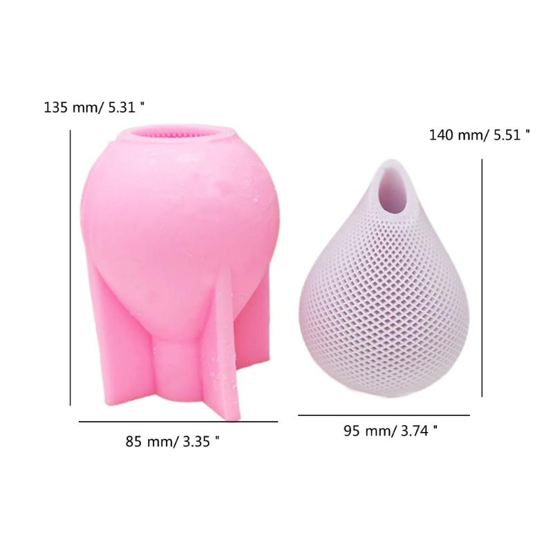 Water Drop Vase Candle Molds for Making Candle Soap Gypsum Ornaments Room Decorations Christmas Chrismas Gift