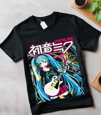 Hatsune Miku T-shirt Anime Meisje Kawaii Project Diva Vocaloid Shirt cadeau kinderen