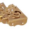 8pcs 1.2in Box Corner Protector Brass Table Corner Guard Vintage Short Side Corner Guard  Cabinet