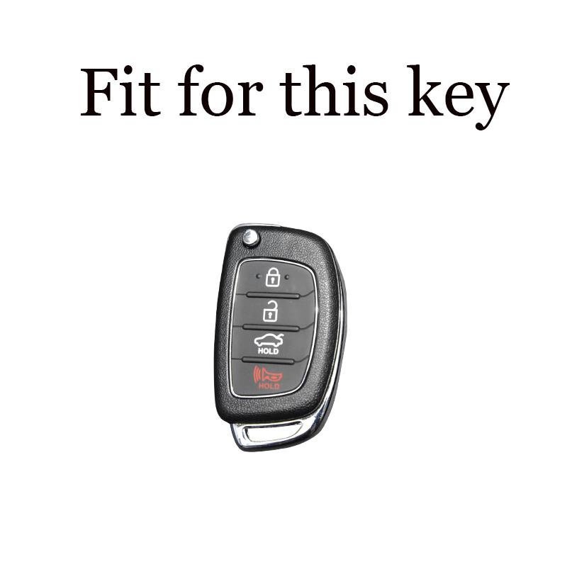 4 Buttons Tpu Car Flip Folding Key Case Cover Shell For Hyundai Sonata Santa Fe 2013 Gls Protector Holder Fob Accessories