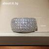 Ring - Super Sparkling Half Circle Zircon Women's Finger Ring