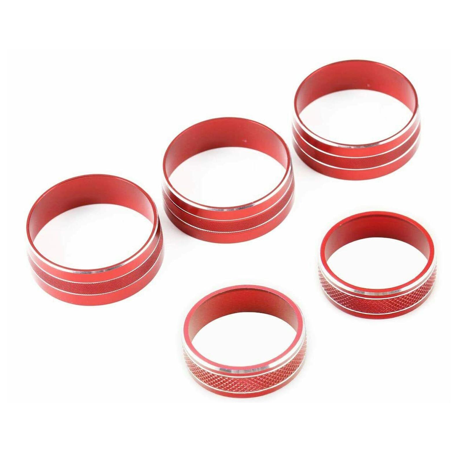 

5 шт. ручка кондиционера автомобиля кнопка крышка переключатель отделка для Jeep Wrangler JK JKU 2011-2018 Compass 2010-2015 Patriot 2011-2015