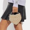 New COACH Heart Canvas With Leather Shoulder Bag, Crossbody Bag, Handbag Mini Women's Light Khaki CJ450-IMDQC