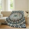 Mandala Bohemian Art Blanket Warm Soft Suitable For Bedroom Sofa Bed Living Room Office Travel Camping Gifts