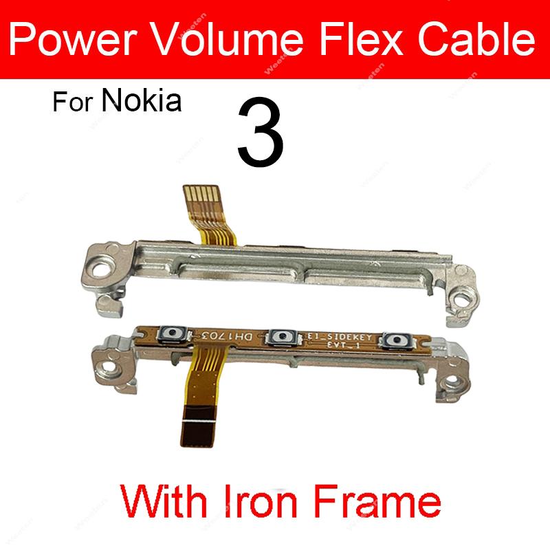 Cavo Flessibile Pulsanti di Accensione Per Nokia 1 2 2.1 3 3.1 3.2 4.2 5 5.1 X2 X3 X5 XL Plus Cavo Flessibile Tasti Volume Parti di Ricambio Tasti Laterali