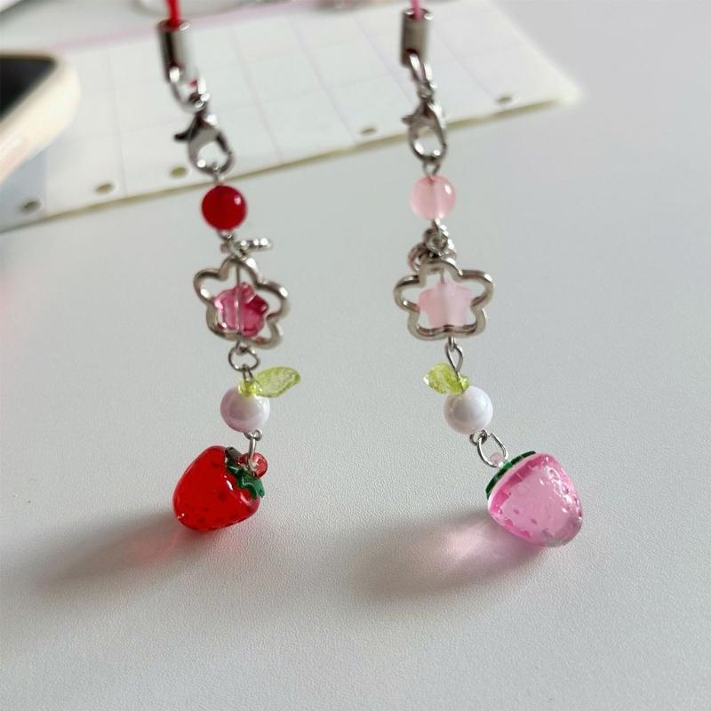 Stylish Keyring Pendant Sweet Phone Charm Perfect for Shopping and Dating