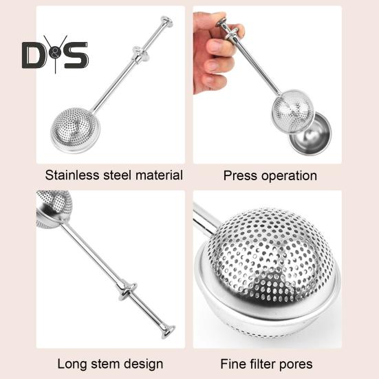 2-teiliges Teesieb-Ei für losen Tee, Edelstahl-Teekugel, wiederverwendbar, feinmaschige Kugel, Intervall-Diffusor-Sieb, Backzubehör, Mehl, Zucker
