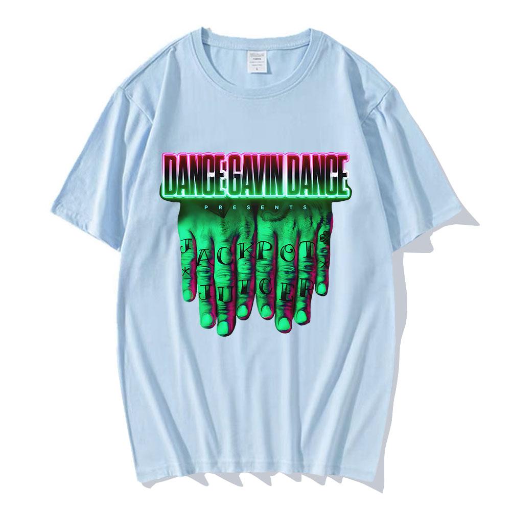 Knuckles Tee DANCE GAVIN DANCE Strawberry Tshirt Summer Oneck Cotton Male Tshirts Fashion Music Group Graphic Merch Clothing